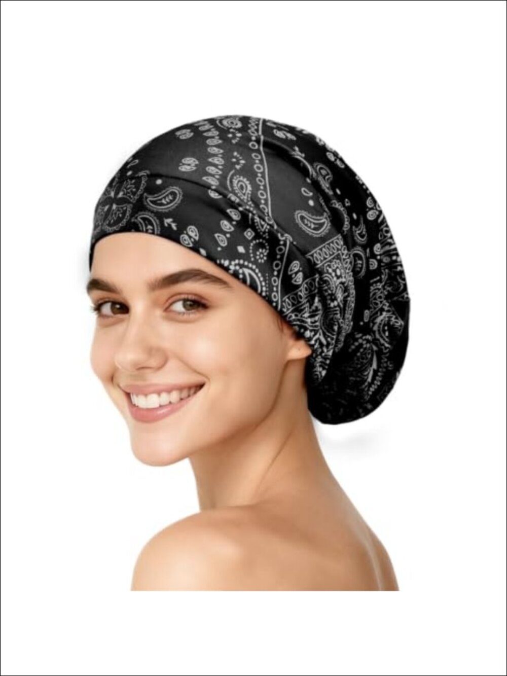 22 Momme Mulberry Silk Lined Bonnet for Sleeping Adjustable Sleep Cap